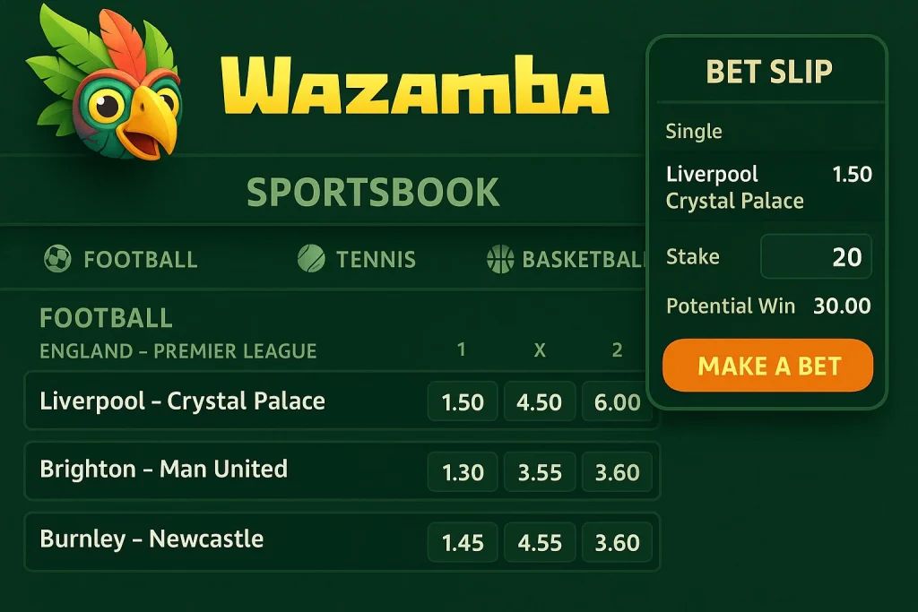 Wazamba sports Betting 